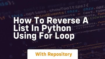 how to reverse a list in python using for loop