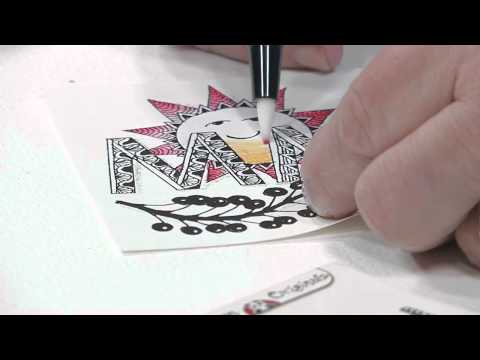 How to Use Markers and a Blending Pen with Zentangle