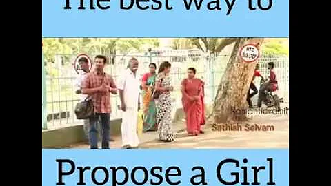 Best  funny love proposal in Tamil