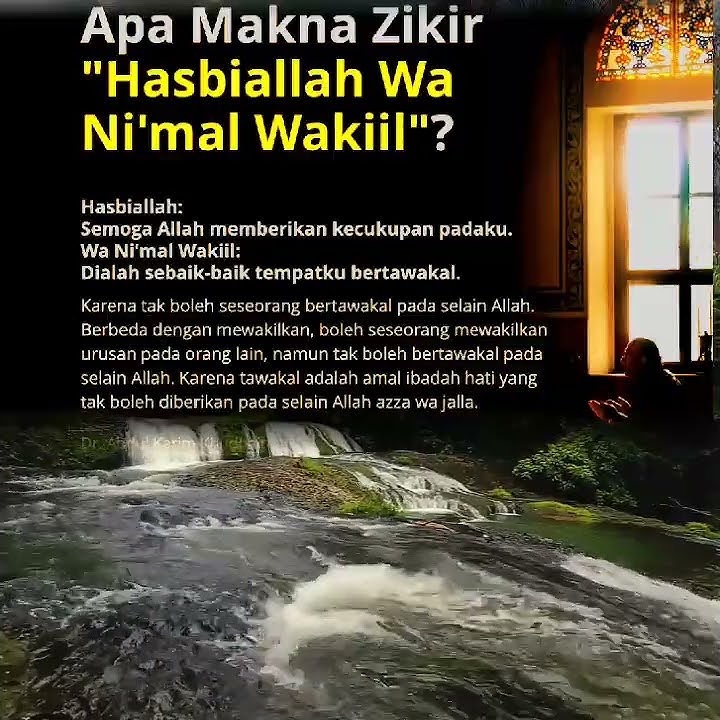 Makna Dzikir Hasbiallah wani'malwakil #shorts #videoshort #zikir #dzikirmalam