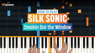 How to Play "Smokin Out the Window" by Silk Sonic | HDpiano (Part 1) Piano Tutorial