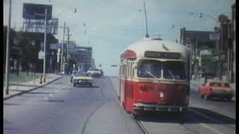 Toronto TTC PCC Service on Roger Rd, and Mt. Pleasant - 1976