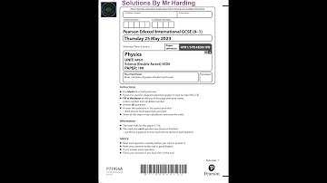 Edexcel - iGCSE - Physics - Paper 1PR - June 2023 - Solutions By Mr Harding