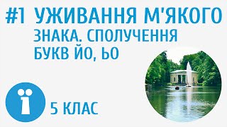картинка: Уживання м'якого знака. Сполучення букв йо, ьо #1