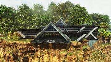 Ultimate Modern Tek Base A-Frame | Build Tutorial | ARK: Survival Ascended