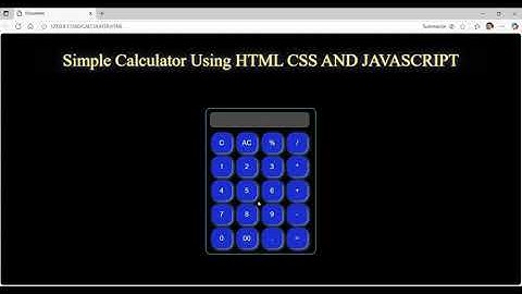 Build a Calculator in Just 1 Minute! | HTML, CSS & JavaScript Tutorial