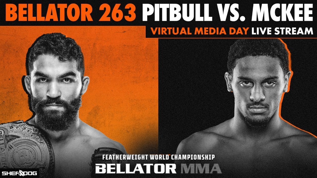 Live Watch Bellator 263 media day video for Pitbull vs McKee