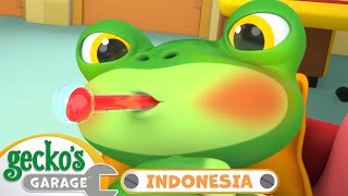 Gecko Sakit, Mekanik Mengambil Alih |  lebih banyak lagi Truk Untuk Anak-Anak | Garasi Gecko