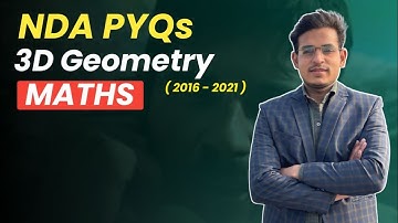 3D Geometry | NDA Maths |  NDA (1) 2022 | NDA/CDS/AFCAT