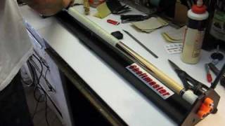 Linen wrap Shaftmaster cue repair lathes