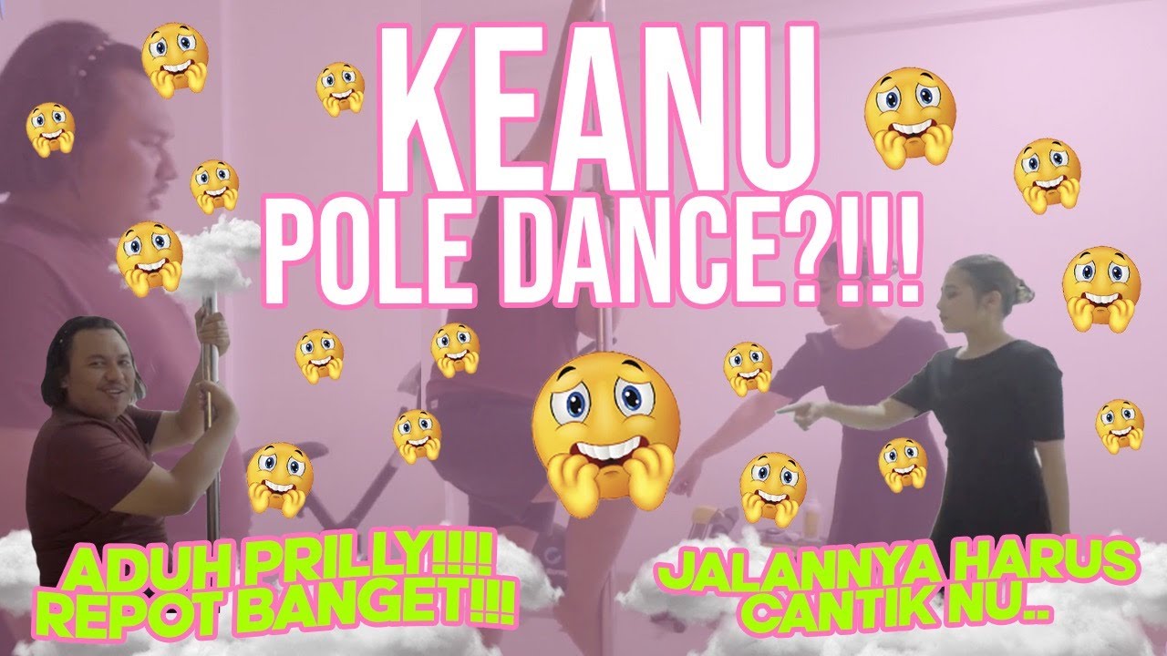NGAJARIN KEANU POLE DANCE!! DIA MALAH GELANTUNGAN.. | DIARY PRILLY