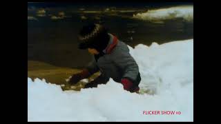 8mm Home Movie Snow Day 1961