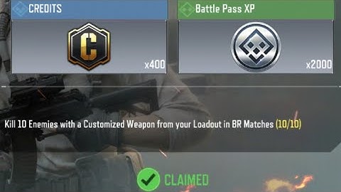 Call Of Duty Mobile Kill 10 Enemies with a Customized Weapon from your Loadout in BR Matches