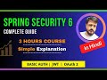 Complete Spring Security Course in Hindi | Basic Auth, JWT, OAuth 2.0 with Keycloak (3 Hours)