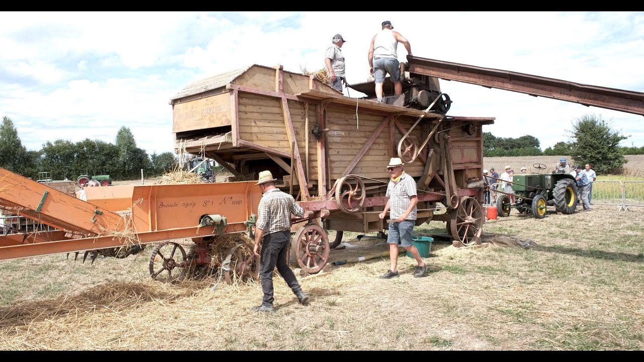 Les Vieilles soupapes 2023 - 3 Battages à l'ancienne