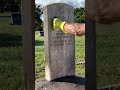 Veteran Headstone Cleaning Time Lapse