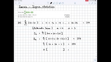 6.1 Series - Sigma Notation