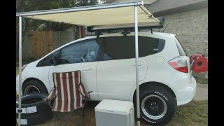 First Impression of Yescom 4.6' x 6' Car SUV Camping Rooftop Awning from Amazon