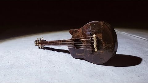 How to Make a Miniature Guitar from a Coconut Shell - DIY Tutorial