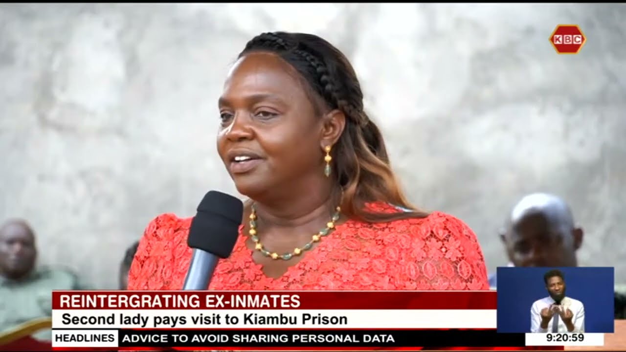 Second Lad Dorcas Rigathi pays visit to Kiambu Prison