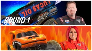 Monster Jam World Finals 20Linsey Weenk Vs. Becky Mcdonough