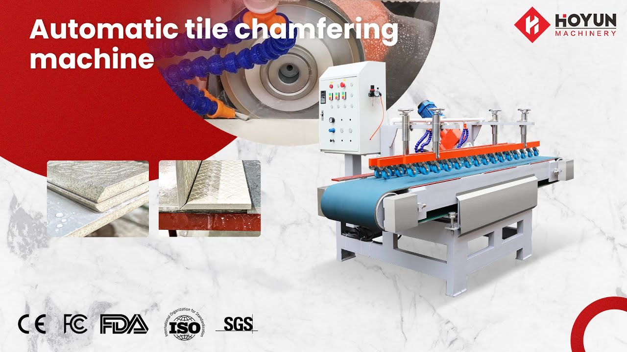 Hoyun | The Automatic 45° Ceramic Tile Chamfering Cutting Machine helps ...