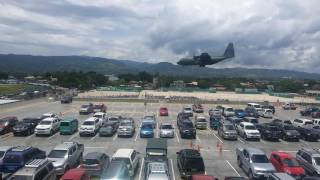C-130 Plane landed in Edwin Andrew Airbase at Zamboanga International Airport