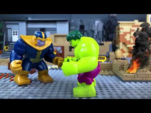 Lego Stop Motion EPIC Marvel Battle Hulk VS Thanos.