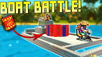 Team Boat Battle with Explosive Cores!  - Scrap Mechanic Multiplayer Monday