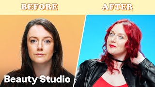 How To Go From Dark Brown To Red Hair! | Beauty Studio