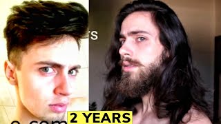 Jesus Grew Out his Hair for 2 Years - Hair growth TIMELAPSE