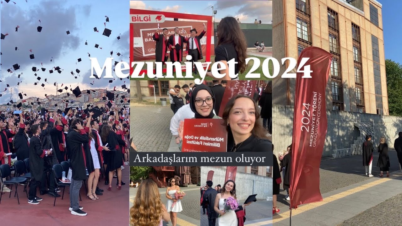 Arkadaşlarım mezun oluyor🌸 Bilgi Üniversitesi Mezuniyet #vlog #mezuniyet #bilgiüniversitesi