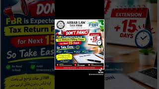 FBR Expected To  Extended Tax Return Filling For 15 Days