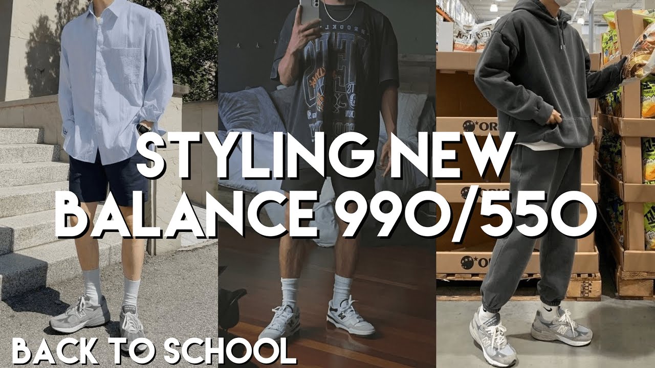 Styling New Balance 990s & 550s | Back to School Outfit Ideas | Men's ...