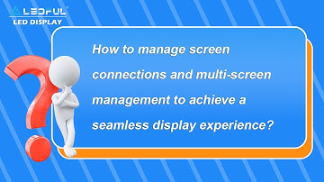 In LED display screens, how the system links and displays content on the screen usually involves