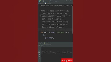 Walrus operator in Python #coding #code #programming