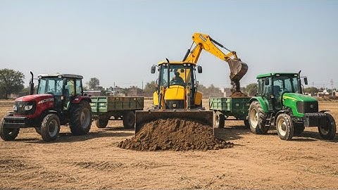 New JCB 3dx Eco Machine Loading Mud Tractor