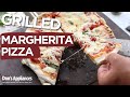 How to Get Round Pizza Dough | Grilled Margherita Pizza Recipe