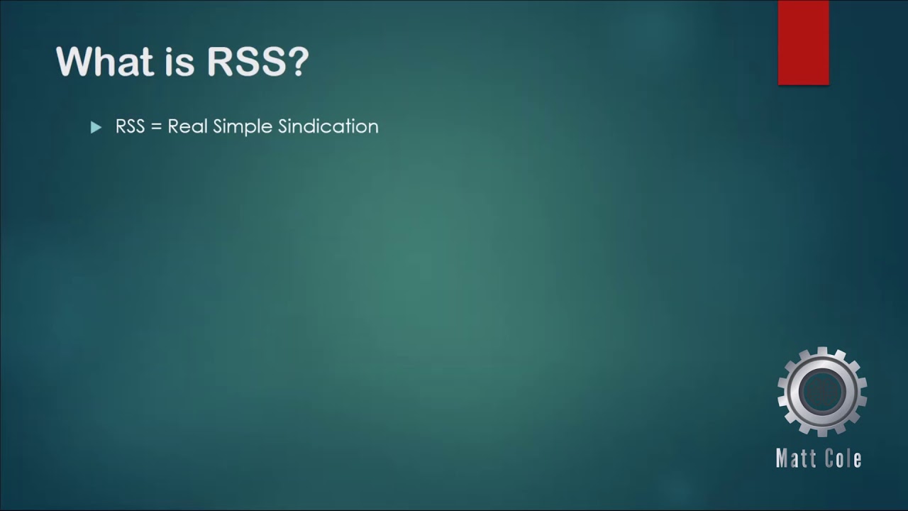 A Review On What Is RSS YouTube A Review On What Is RSS YouTube