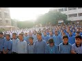 النشيد الوطنى و تحية العلم بمدرسة بندف الإعدادية المشتركة من فاعليات طابور الصباح الأثنين ٢٠٢٣ ١٠ ٢