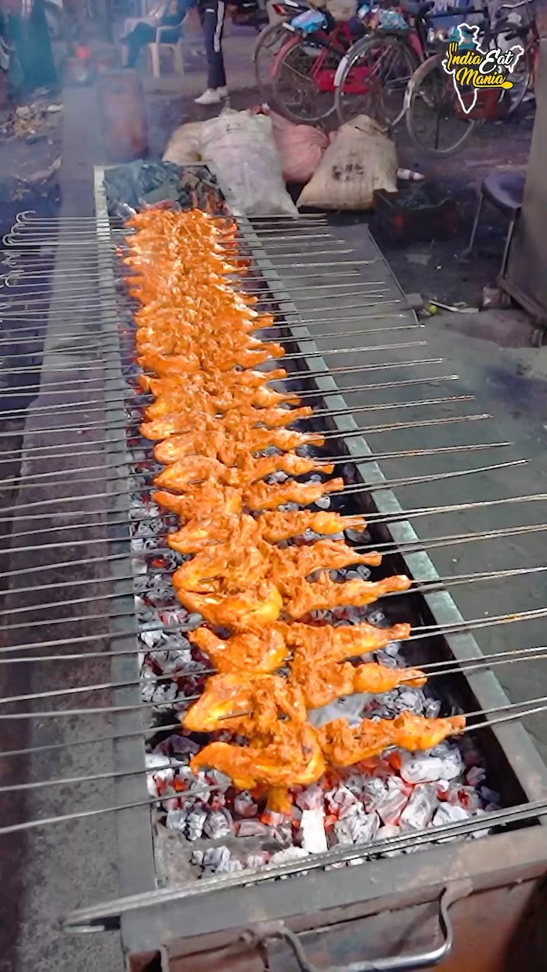 Biggest Train Size Griller Wala Tandoori Chicken Making Rs. 120/- Only #yamunanagar #shorts