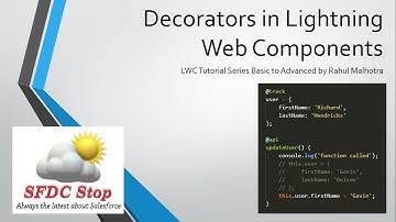 LWC Decorators | LWC Salesforce Tutorial | Basic to Advanced