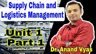 Supply Chain and Logistics Management Unit 1 Part 1 | MBA | Operations Management