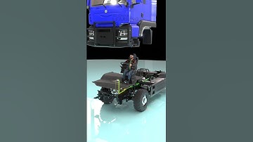 Hoe het luchtremsysteem werkt #3danimation #truck #airbrake