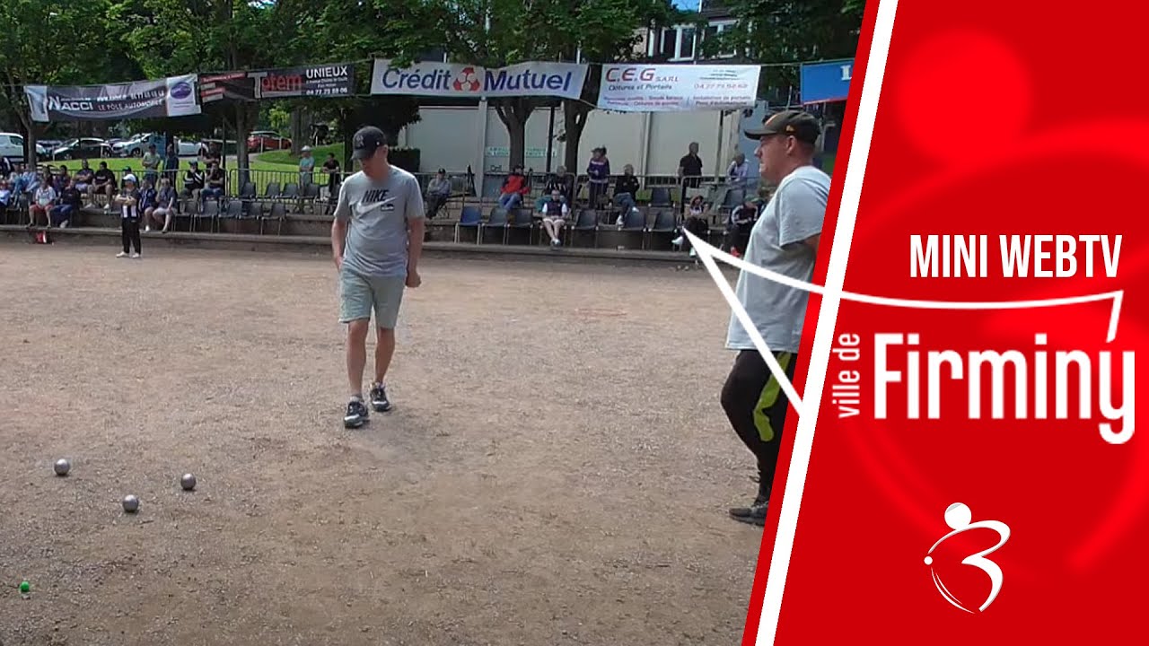 Miniature : Quart FOURNIE vs JOUANNY : National Triplette Open de Firminy 2024 - TOP 1000+ Pétanque