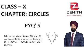 In the given figure, AB and CD are tangents to a circle centered at O. Is ∠𝐵𝐴𝐶 = ∠𝐷𝐶𝐴?....Q1 PYQ