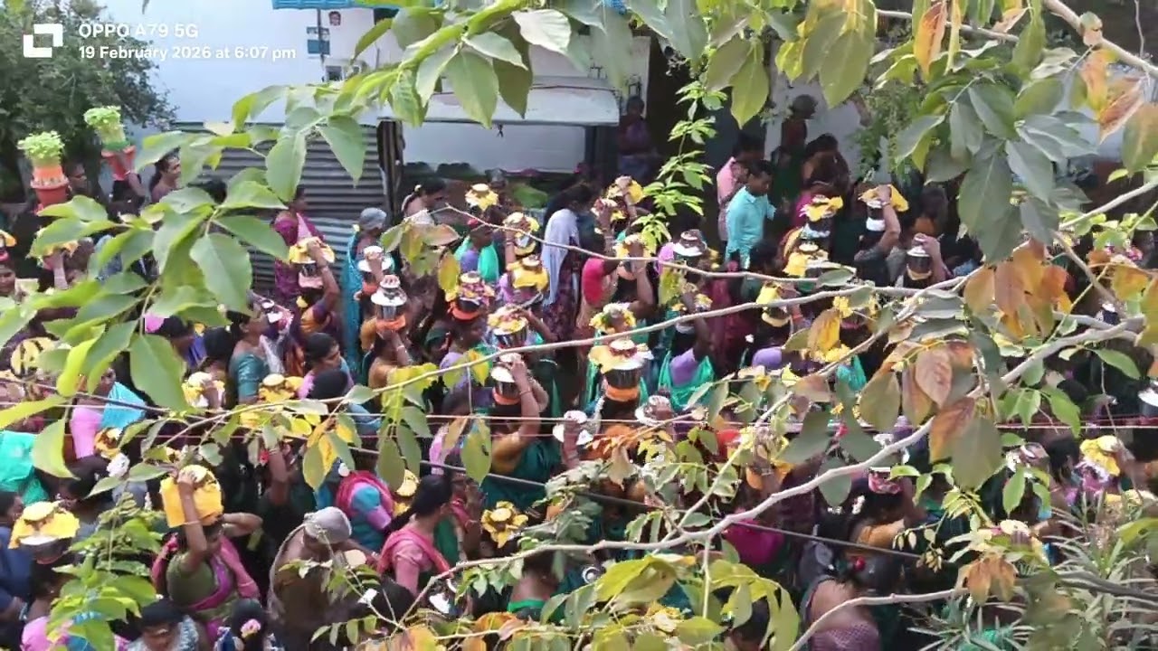 Tiruppur 15 velampalayam oorudaiya Amman Kovil kumpam ,theertham,mulaibari oorvalam. 19-2-2026 