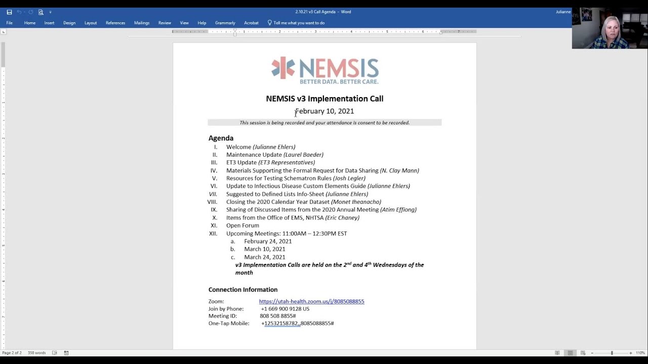 v3 Implementation Call, February 10, 2021 - YouTube