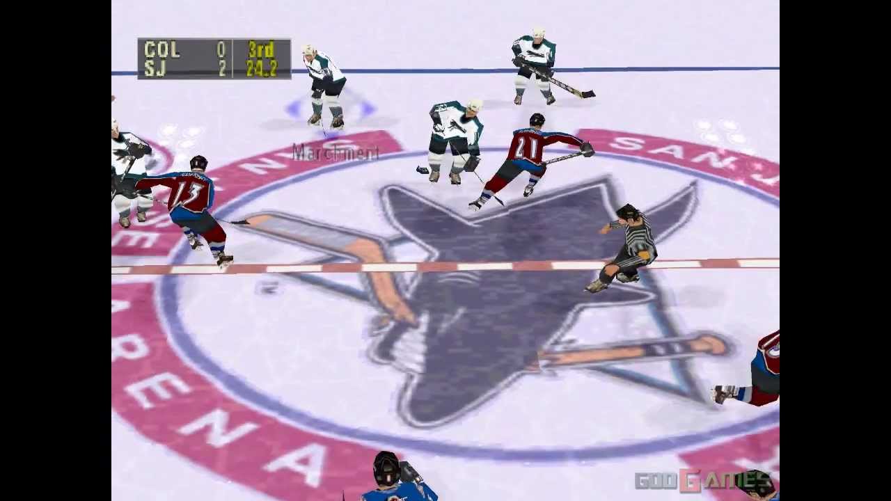 NHL FaceOff 99 - Gameplay PSX / PS1 / PS One / HD 720P (Epsxe)