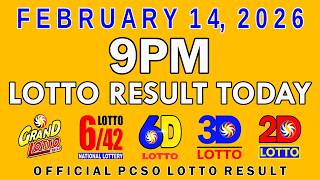 9Pm Lotto Result Today Pcso February 14 2026